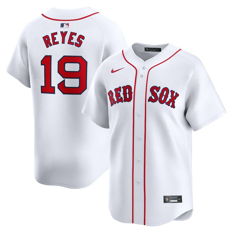 Men Boston Red Sox 19 Pablo Reyes Nike White Home Limited Player MLB Jersey